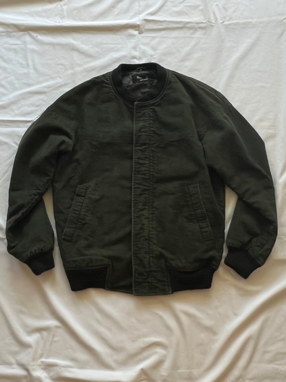 Vtg Japan Bomber Jacket -Olive Green - Medium